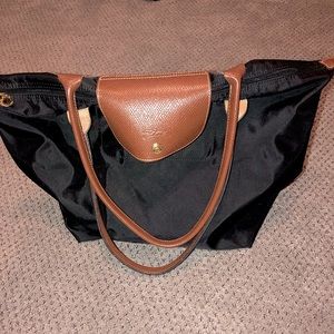 Black Longchamp shoulder bag